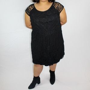 Delirious Black Lace Dress
